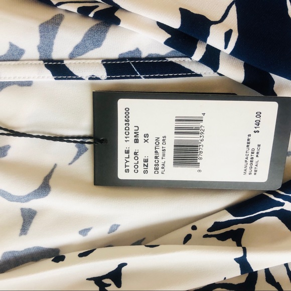 Adrianna Papell Floral Twist Dress XS NWT - Picture 8 of 10